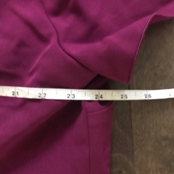 Anne Klein Women's Plus Crepe Fit & Flare Cocktail Dress in Merlot, Size 24W - Picture 7 of 8